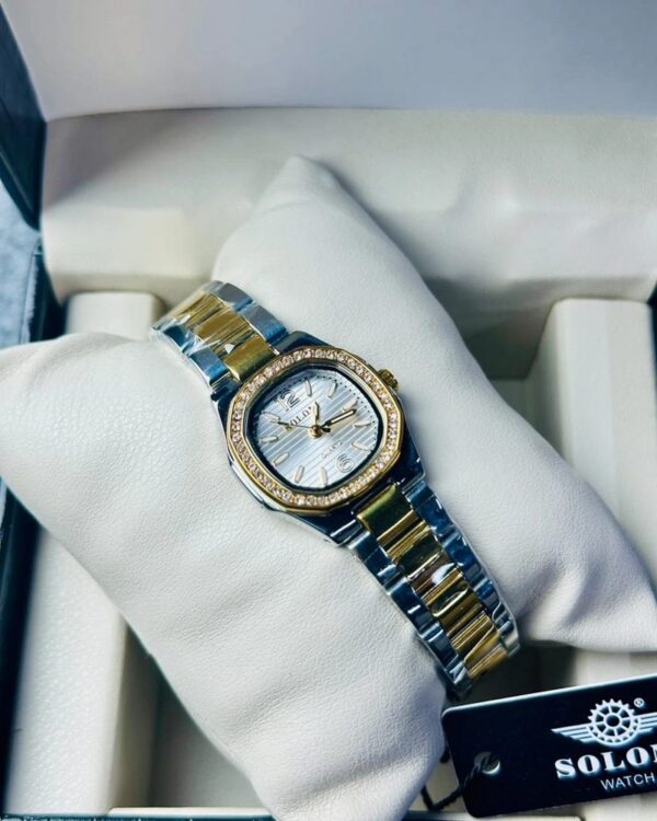 Soloni 1046 For Women - Silver Gold White With Premium Box | Rovelle