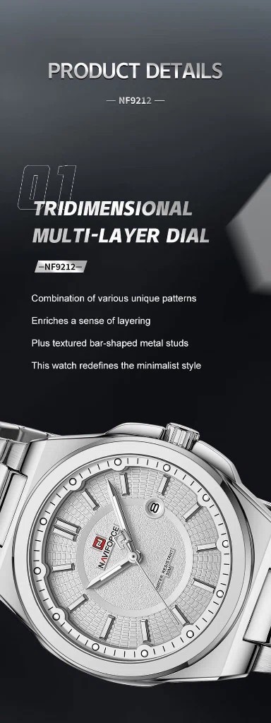 Naviforce 9212 CH - Silver | Rovelle