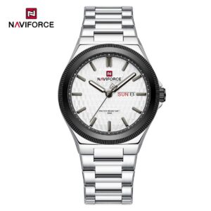 Naviforce 9285 CH For Men - Silver Black White | Rovelle
