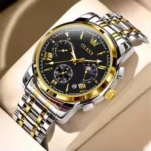 Olevs 2895 CH For Man - Silver Gold Black | Rovelle