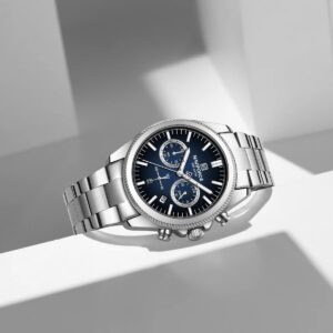 Naviforce 8082 CH For Men - Silver Blue | Rovelle