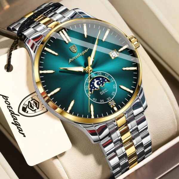 Poedagar 854 CH For Men - Silver Gold Blue Dark Poedagar 854 CH For Men - Silver Gold Blue Dark | Rovelle