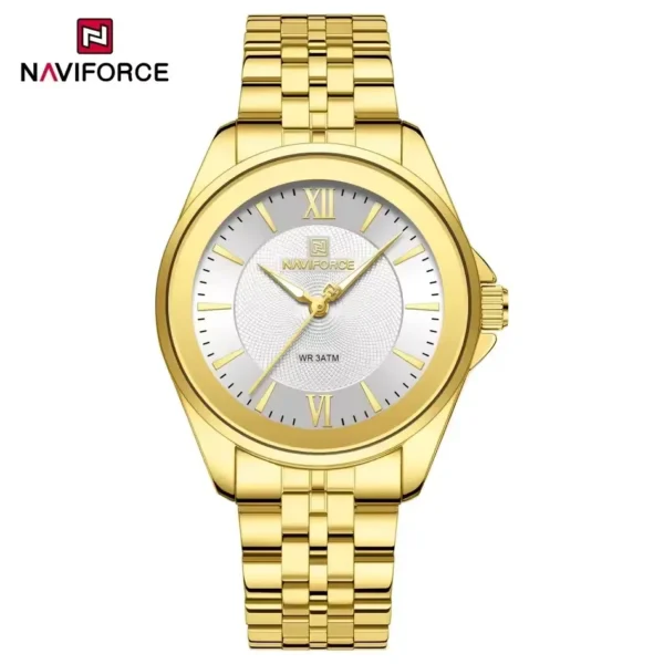 Naviforce 5067 For Women - Gold White | Rovelle