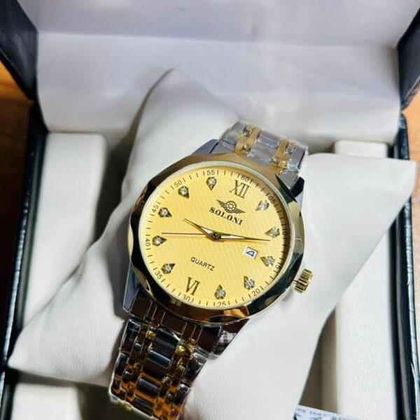 Soloni 1001 For Men - Silver Gold With Premium Box | Rovelle