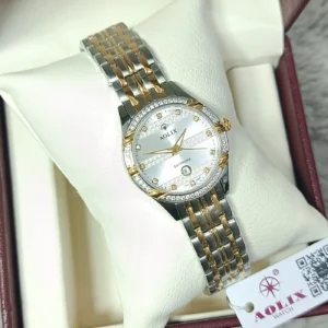 Aolix 9173 Women Watch - Silver Gold White | Rovelle