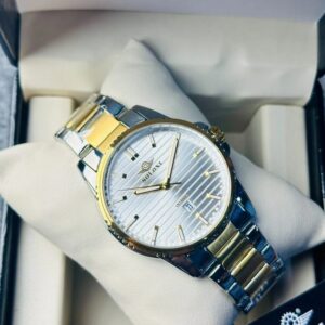 Soloni 1020 For Men - Silver Gold White With Premium Box | Rovelle