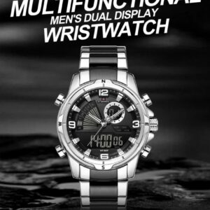 Naviforce 9257 For Men - Silver Black | Rovelle
