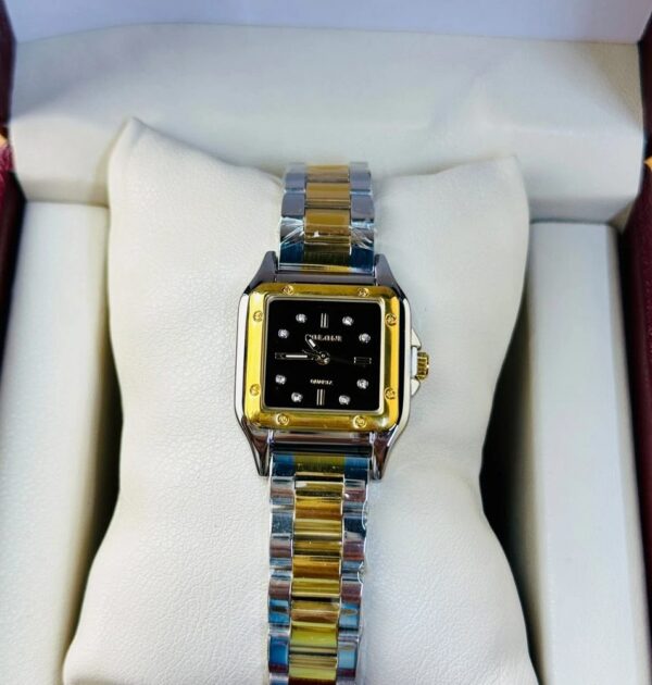 Soloni 1037 For Women -Silver Gold Black With Premium Box | Rovelle