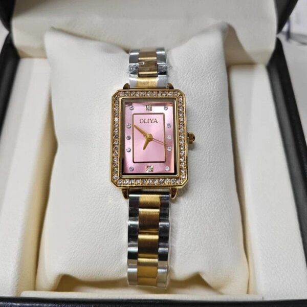 Oliya 6101 Ladies Watch - Silver Gold Pink Oliya 6101 Ladies Watch - Silver Gold Pink | Rovelle