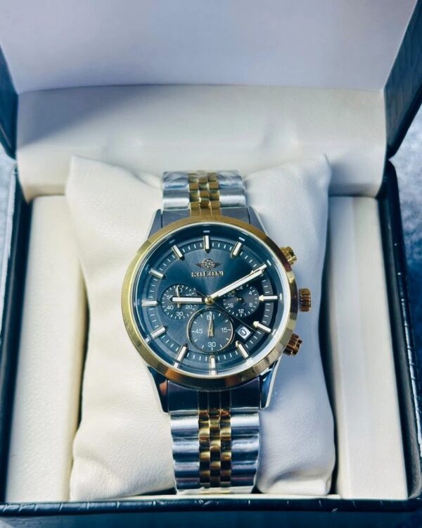 Soloni 3015 For Men - Silver Gold Black With Premium Box Soloni 3015 For Men - Silver Gold Black With Premium Box | Rovelle