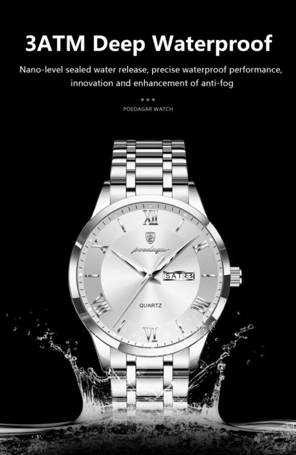 Poedagar 978 CH For Men - Silver | Rovelle