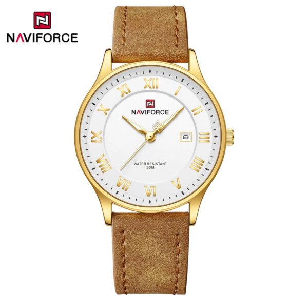Naviforce 9290 L For Men - Brown Gold White Naviforce 9290 L For Men - Brown Gold White | Rovelle