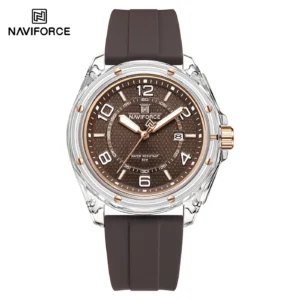 NAVIFORCE 6119 T For Men - Silver Coffee | Rovelle