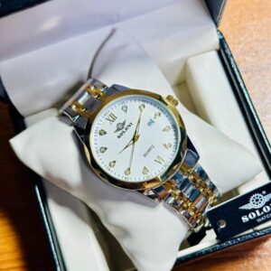 Soloni 1001 For Men - Silver Gold White With Premium Box | Rovelle