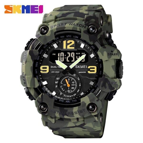 Skmei 1637 Men's Sport Watch- Army Green Skmei 1637 Men's Sport Watch- Army Green | Rovelle