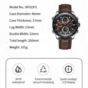 Naviforce 9197 L - Black Coffee | Rovelle