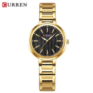 Curren 9109 CH For Women - Gold Black | Rovelle