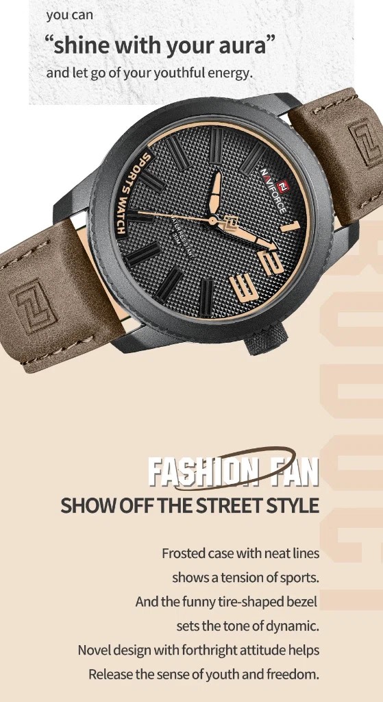 Naviforce 9202 L - Black Brown | Rovelle