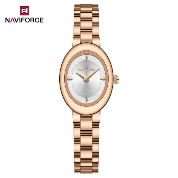 NAVIFORCE 5081 Ch Women Watch - Rose White NAVIFORCE 5081 Ch Women Watch - Rose White | Rovelle