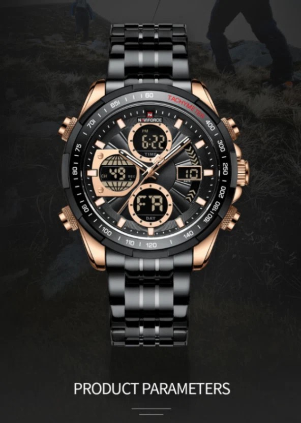 Naviforce 9197 CH - Black | Rovelle