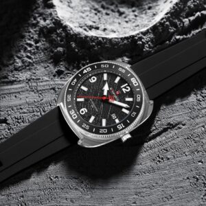 Naviforce 7132 - Silver Black For Men | Rovelle
