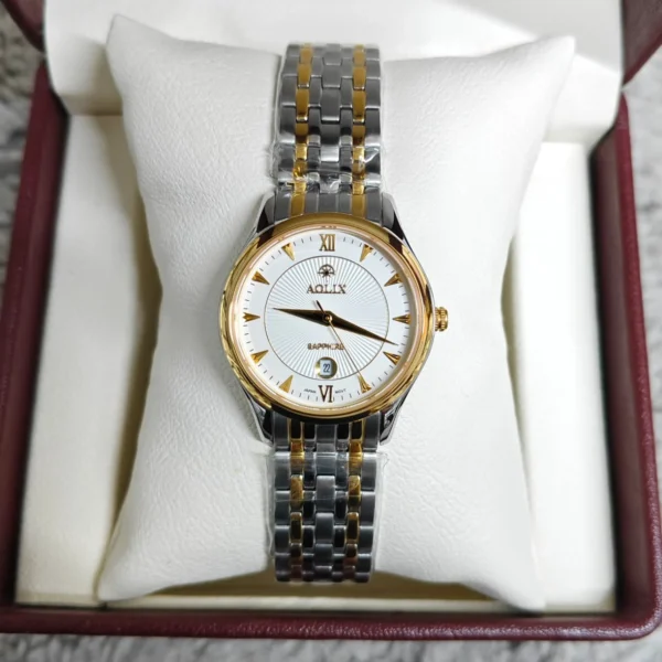 Aolix 9138 CH For Women Watch - Silver Gold White | Rovelle