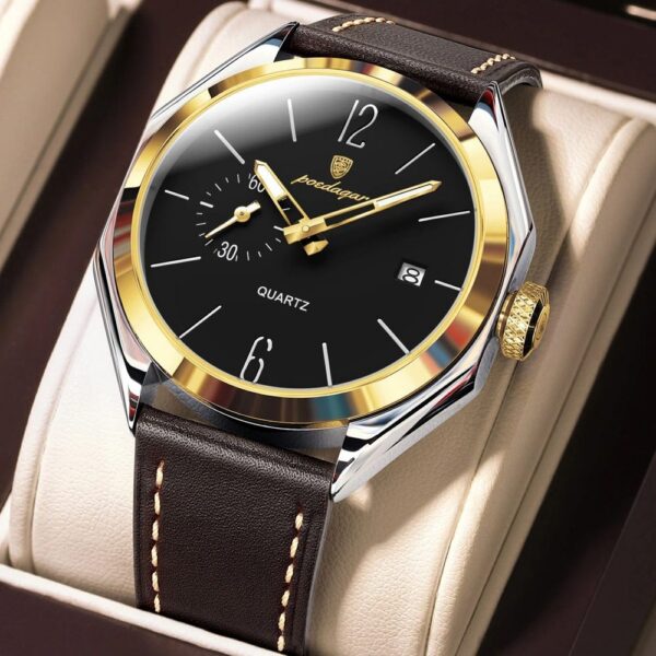 Poedagar 689L For Men - Brown Gold Black Poedagar 689L For Men - Brown Gold Black | Rovelle