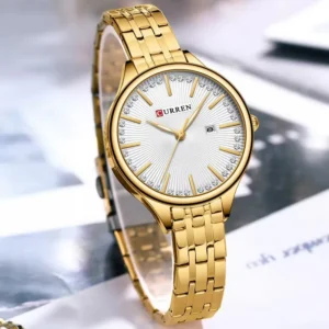 Curren 9099 For Women - Gold White | Rovelle