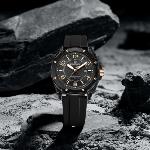 NAVIFORCE 6119 T For Men - Black Rose | Rovelle