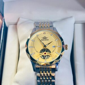 Soloni 1018 CH For Men - Silver Gold With Premium Box | Rovelle