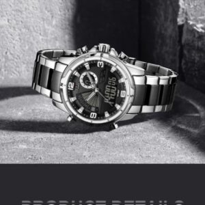 Naviforce 9257 For Men - Silver Black | Rovelle