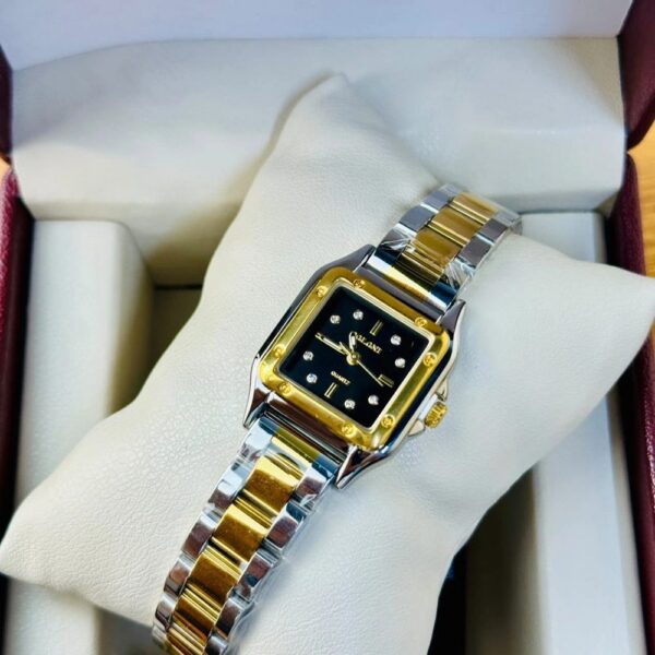 Soloni 1037 For Women -Silver Gold Black With Premium Box | Rovelle