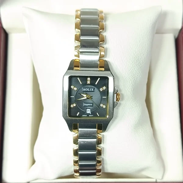 Aolix 9198 Women Watch - Silver Gold Black | Rovelle