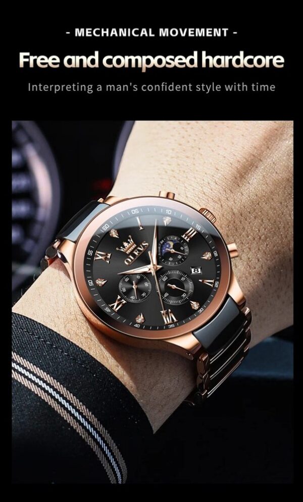 Olevs 7004 CH For Man - Gold Black | Rovelle