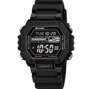 Skmei 2523 Silicone strap Men - Black | Rovelle