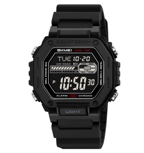 Skmei 2523 Silicone strap Men - Black Skmei 2523 Silicone strap Men - Black | Rovelle