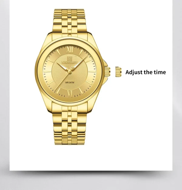 Naviforce 5067 For Women - Gold | Rovelle