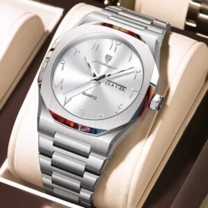 Poedagar 830 Men's Watch - Silver White | Rovelle