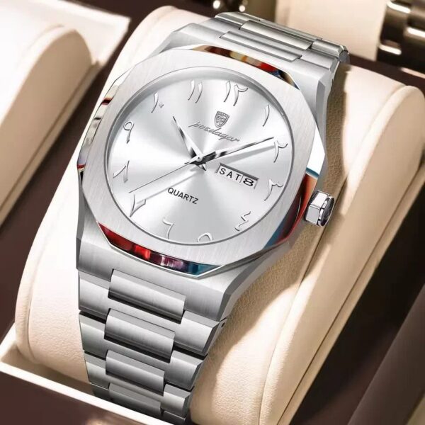 Poedagar 830 Men's Watch - Silver White Poedagar 830 Men's Watch - Silver White | Rovelle
