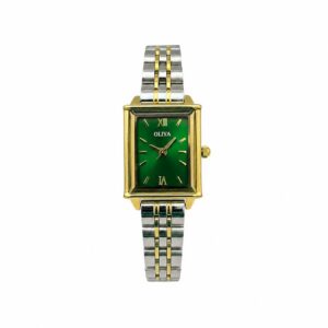 Oliya 860 Ladies Watch - Silver Gold Green | Rovelle