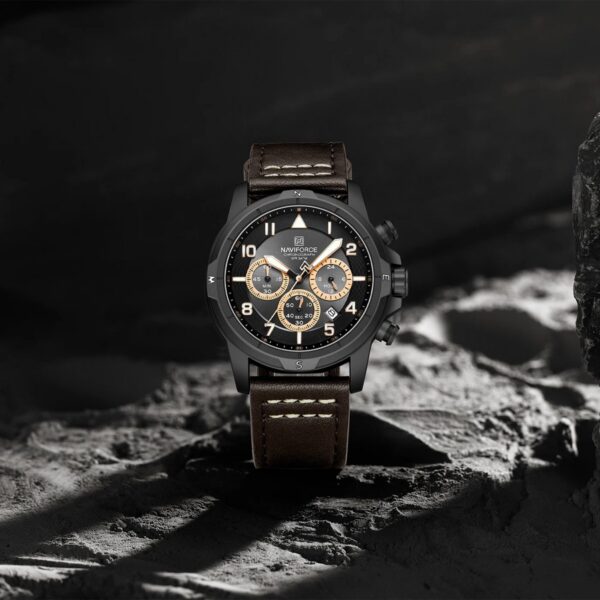 Naviforce 8077 L - Black Coffee | Rovelle
