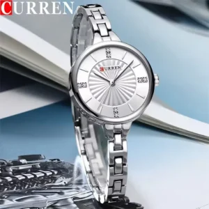 Curren 9097 CH For Women - Silver | Rovelle