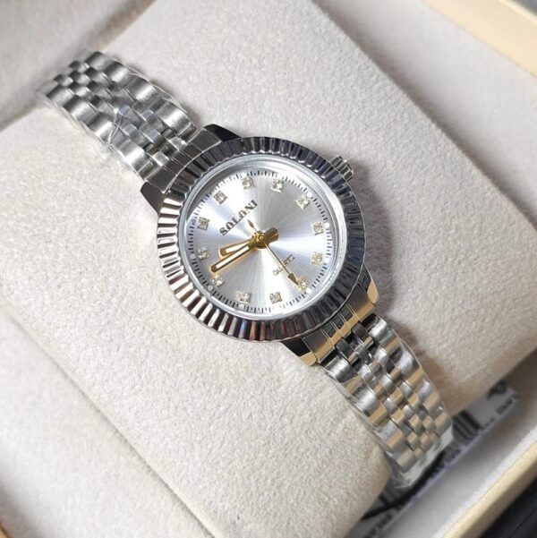 Soloni 1039 For Women - Silver White With Premium Box | Rovelle