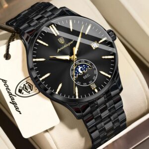 Poedagar 854 CH For Men - Black | Rovelle