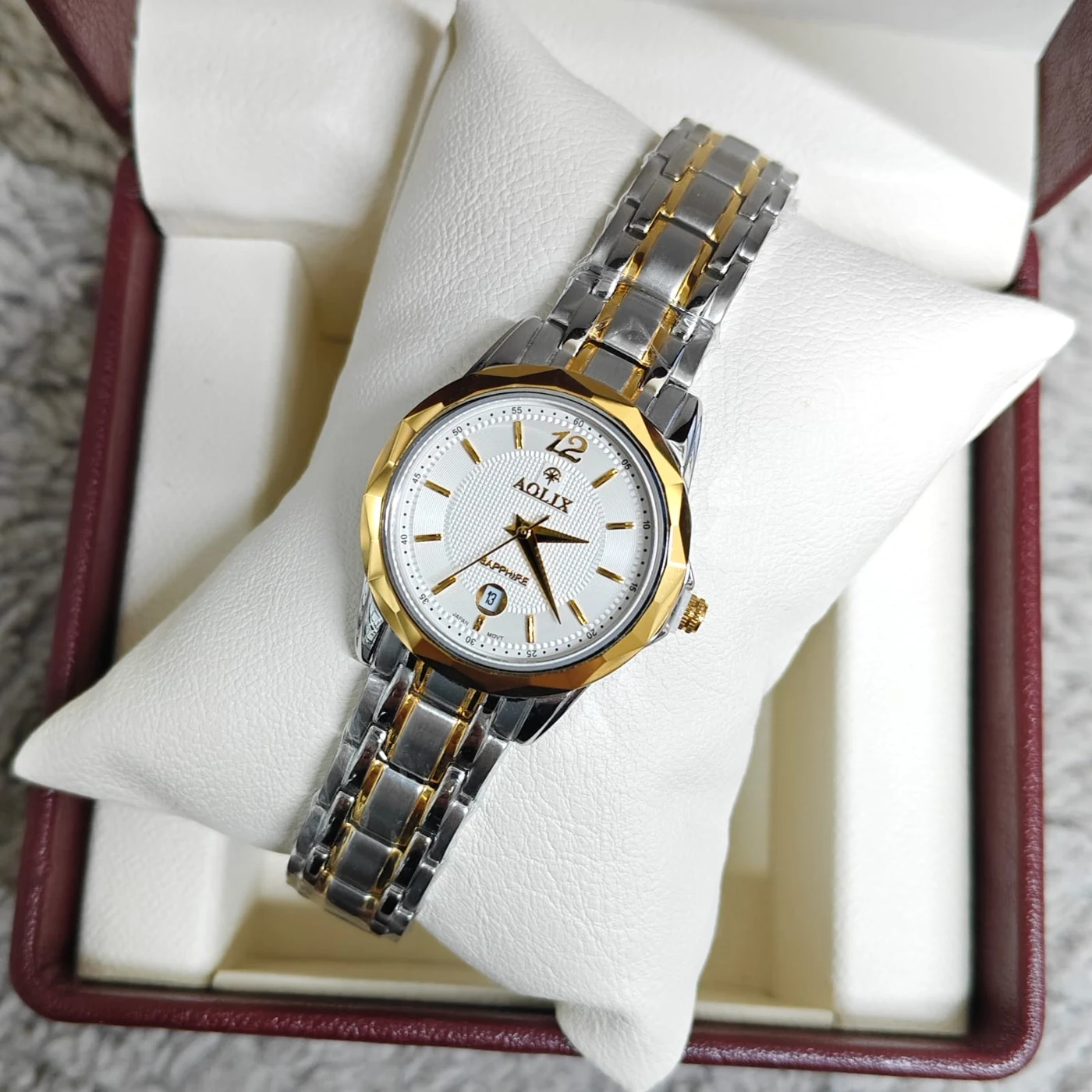 Aolix 9150 CH For Women Watch - Silver Gold White | Rovelle