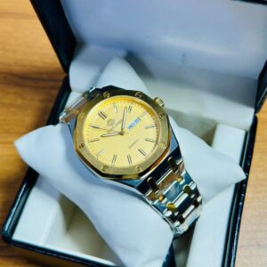 Soloni 1012M For Men -Silver Gold with Premium Box | Rovelle