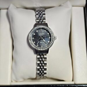 Soloni 1038 For Women - Silver Black With Premium Box | Rovelle