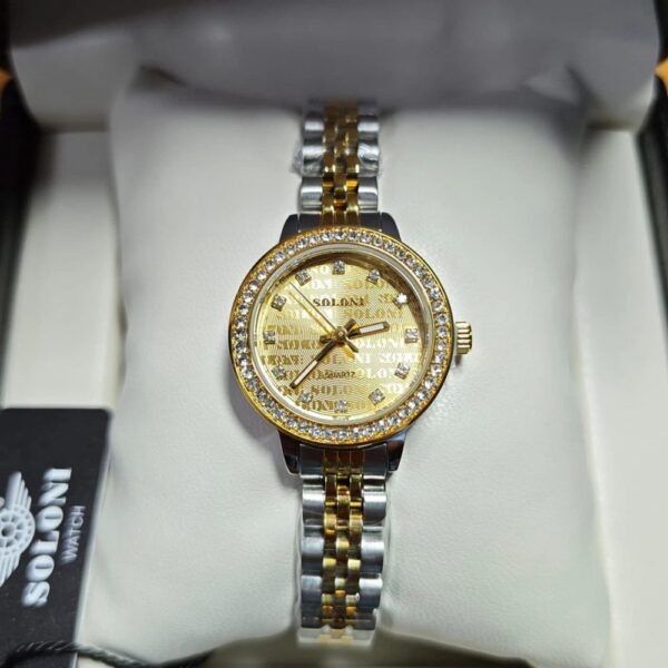 Soloni 1038 For Women - Silver Gold With Premium Box Soloni 1038 For Women - Silver Gold With Premium Box | Rovelle