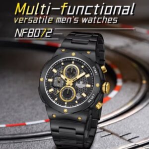Naviforce 8072 For Men - Black Gold | Rovelle