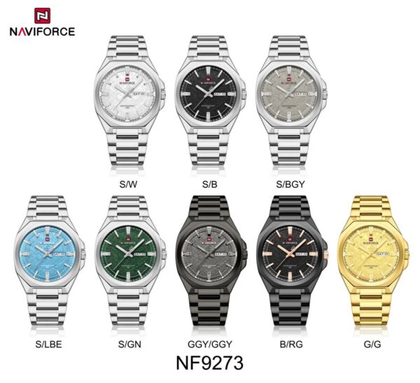Naviforce 9273 Men's Watch - Silver Black | Rovelle